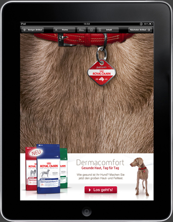 Royal Canin – iPad Ad